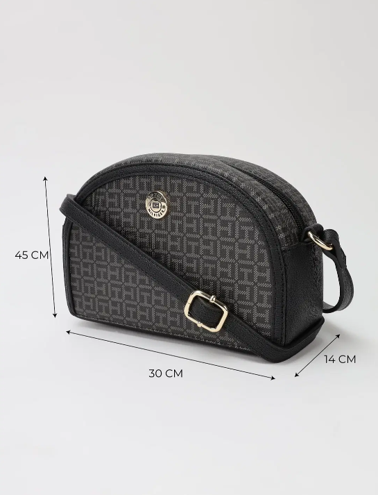 Tommy Hilfiger Logo Crossbody Bag Black Monogram