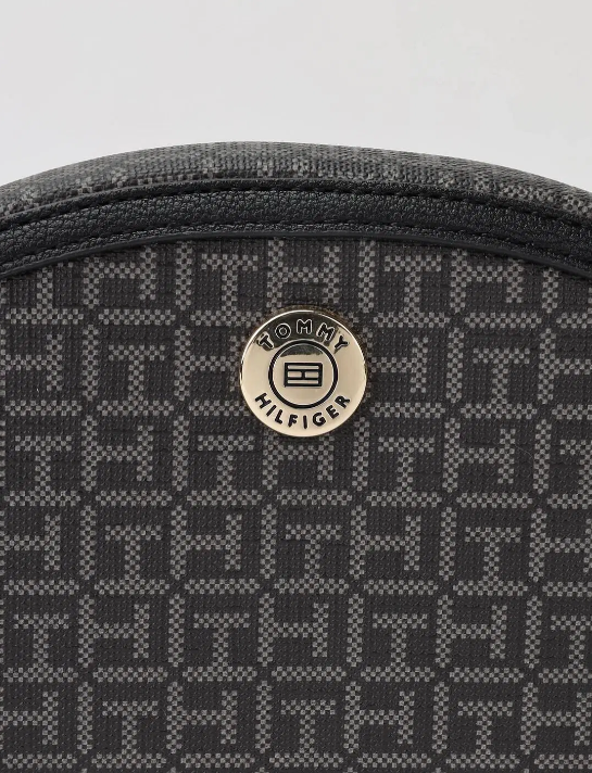Tommy Hilfiger Logo Crossbody Bag Black Monogram