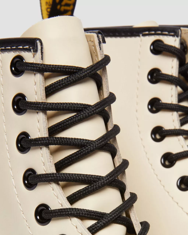 Dr. Martens 1460 Smooth Leather Lace Up Boots in Parchment Beige